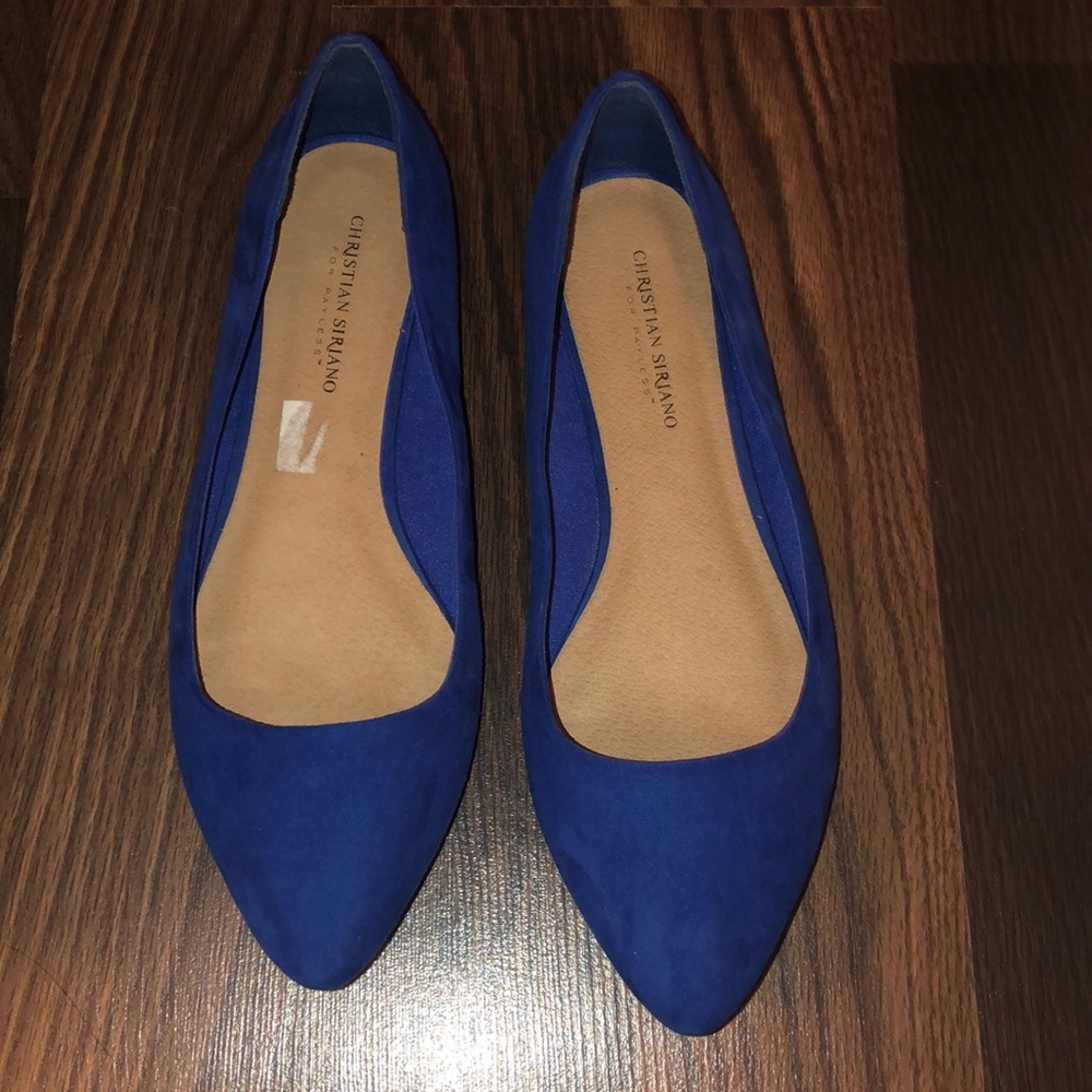 Cobalt blue flats size 11
